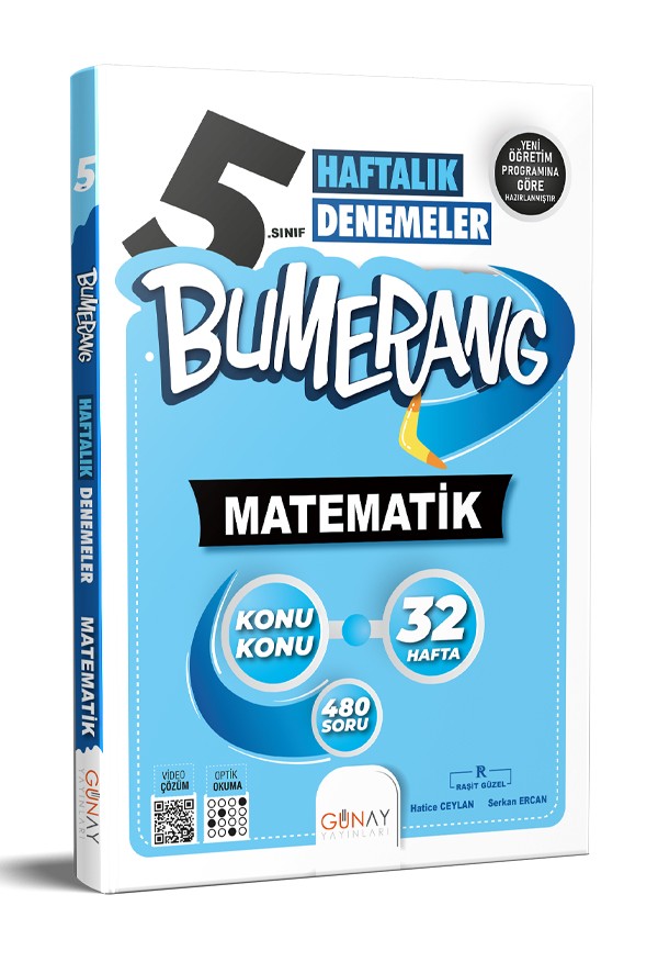 5. Sınıf Bumerang 32 Haftalık Matematik Denemeleri