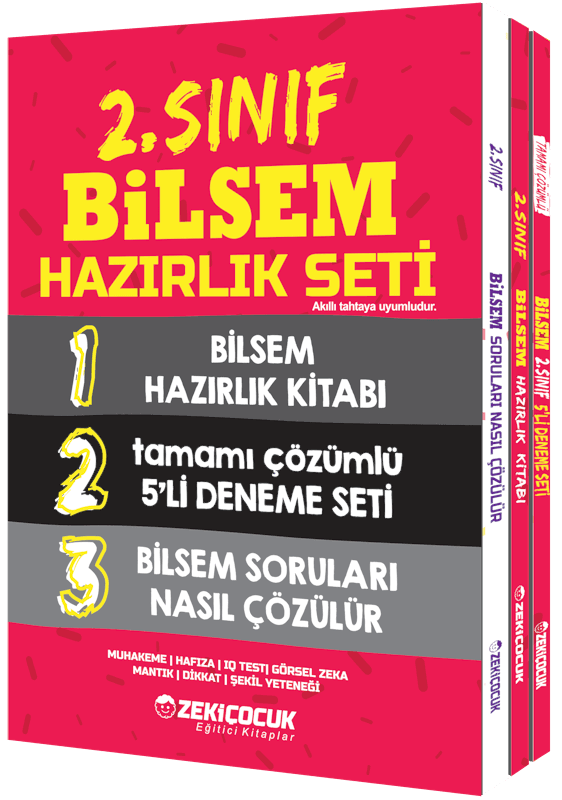 Zeki Çocuk 2. Sınıf Bilsem Hazırlık Seti 3 Kitap
