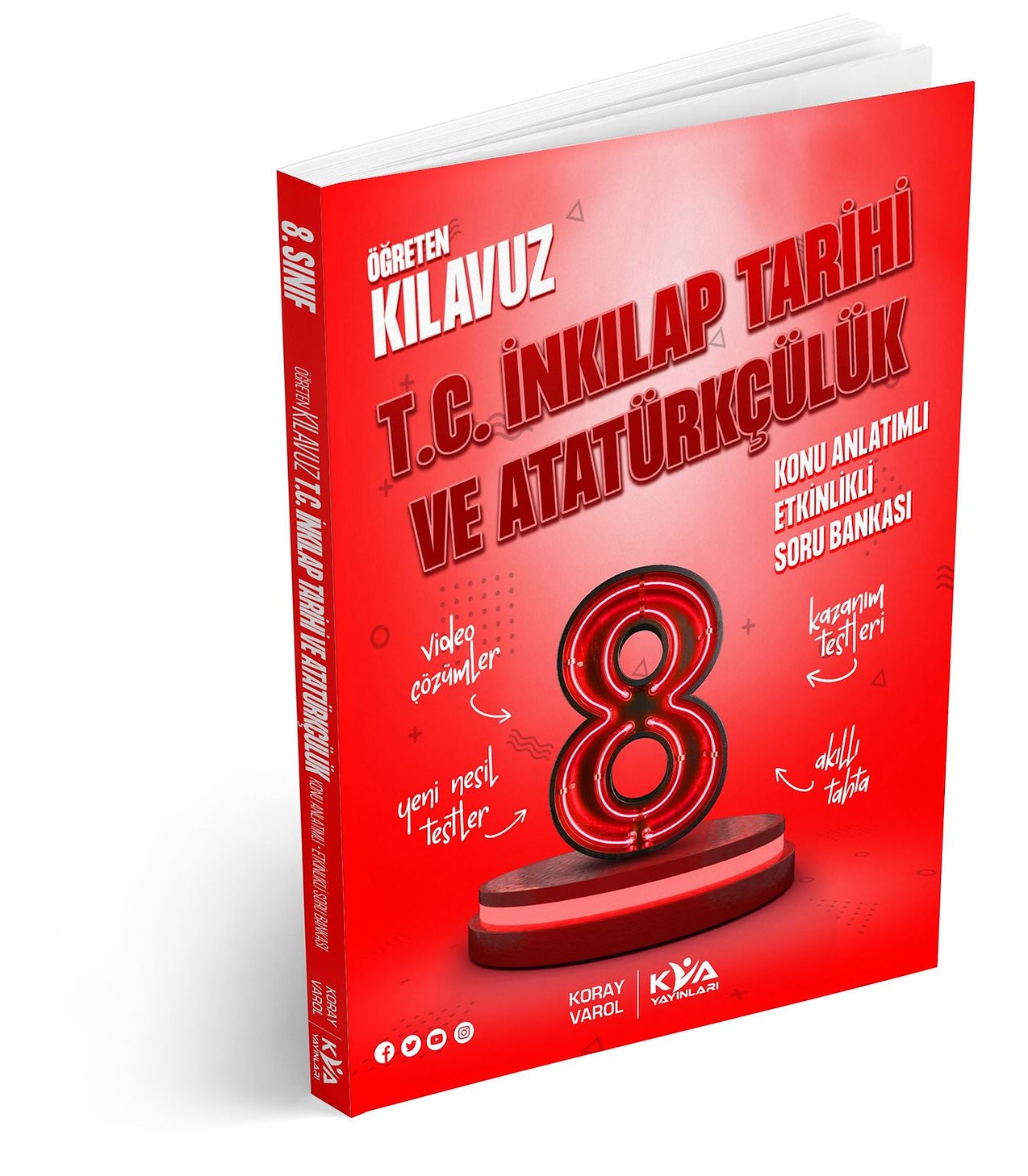 8. Sınıf Koray Varol T.C. İnkılap Tarihi Ve Atatürkçülük Öğreten Kılavuz Konu Anlatımlı Etkinlikli Soru Bankası KVA Koray Varol