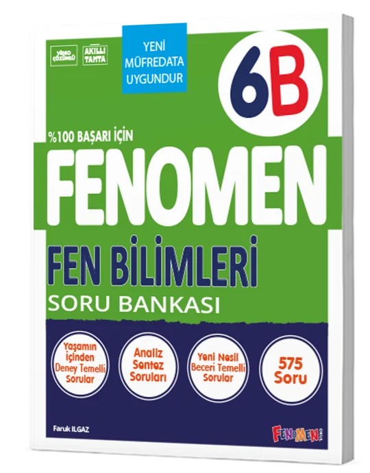 6. Sınıf Fenomen Fen Bilimleri B Soru Bankası Fenomen Okul Yayınları