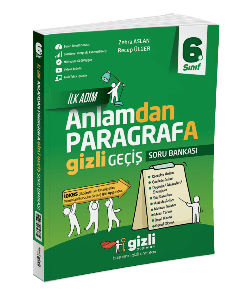 6. Sınıf İlk Adım Anlamdan Paragrafa Gizli Geçiş