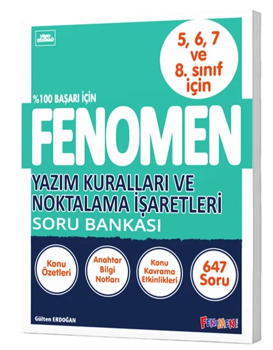 Fenomen Ortaokul Yazım Kuralları Ve Noktalama İşaretleri Soru Bankası