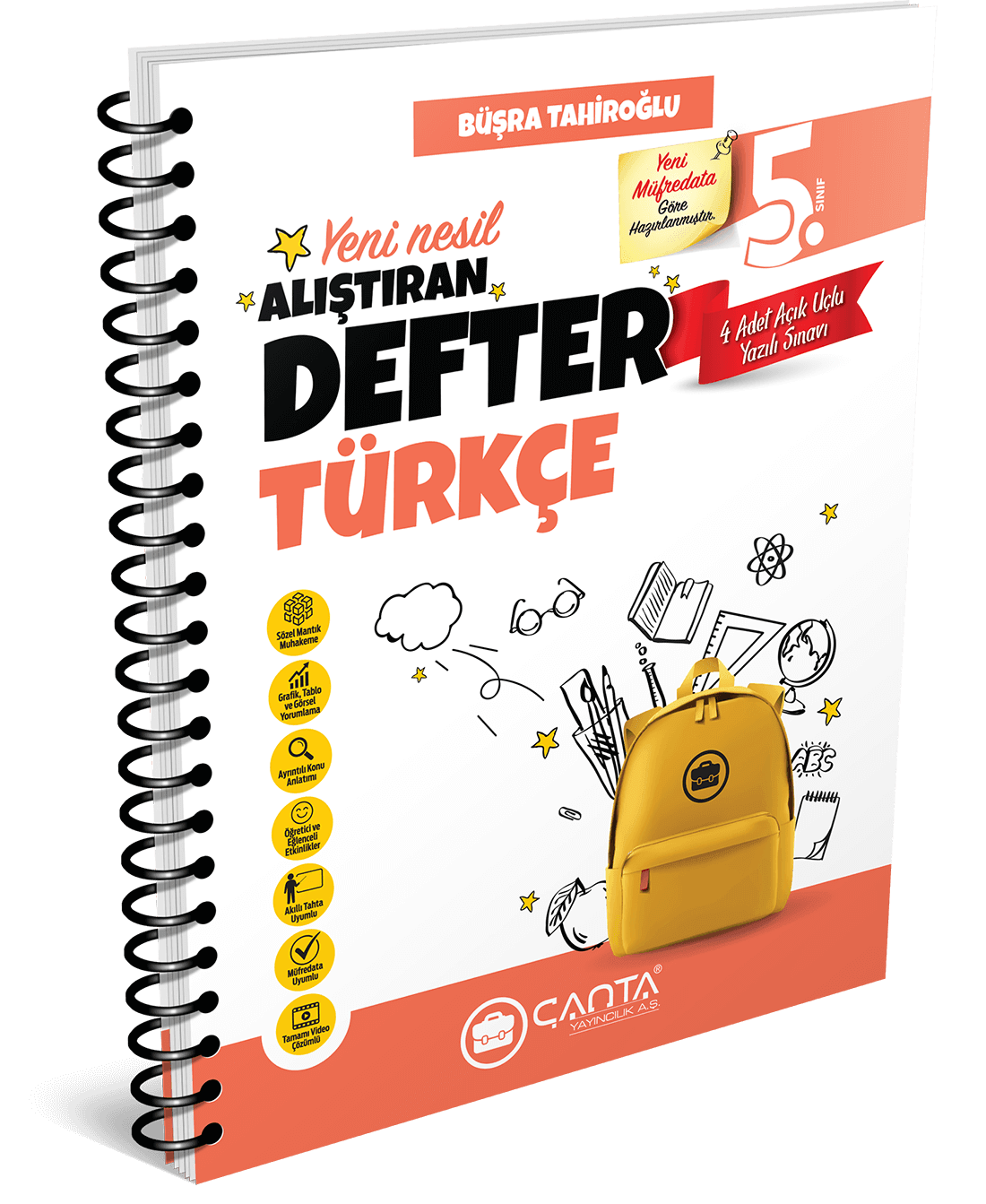 5. Sınıf Türkçe Alıştıran Defter Çanta Yayınları