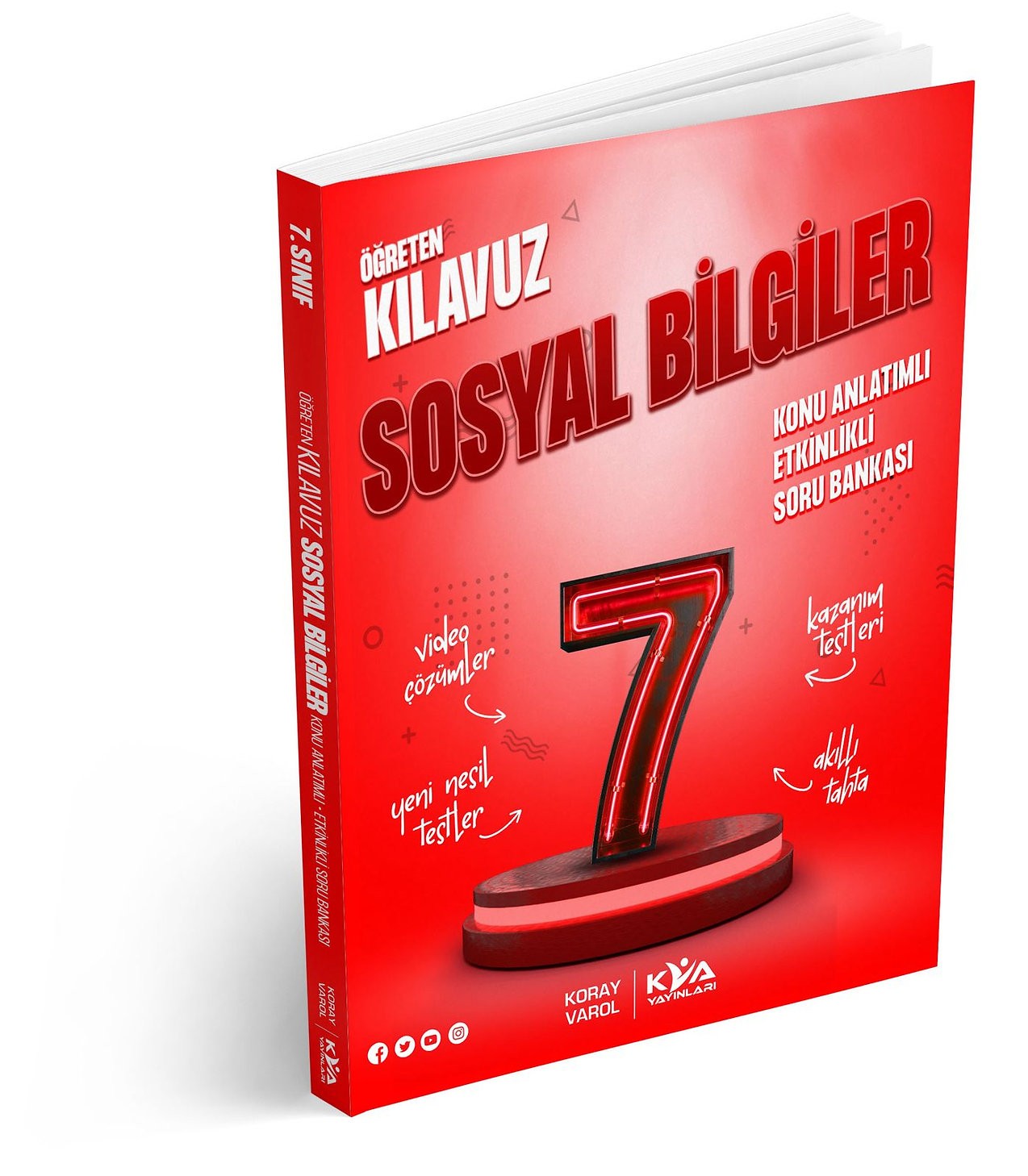 7. Sınıf Koray Varol Sosyal Bilgiler Öğreten Kılavuz Konu Anlatımlı Etkinlikli Soru Bankası KVA Koray Varol