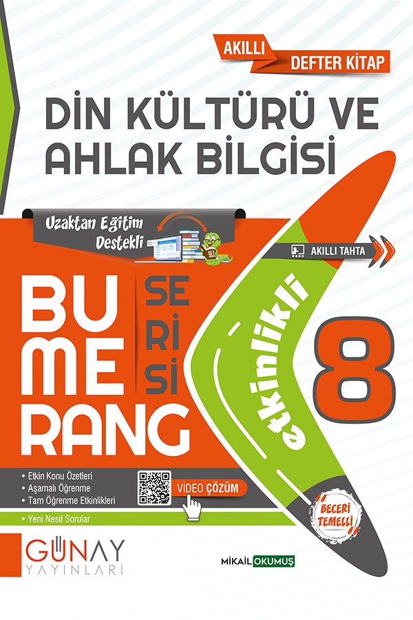 8. Sınıf Bumerang Etkinlikli  Din Kültürü ve Ahlak Bilgisi