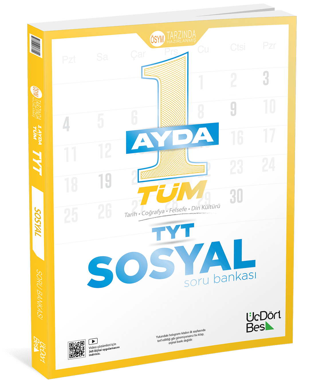 345 - 1 Ayda Tüm TYT Sosyal Soru Bankası