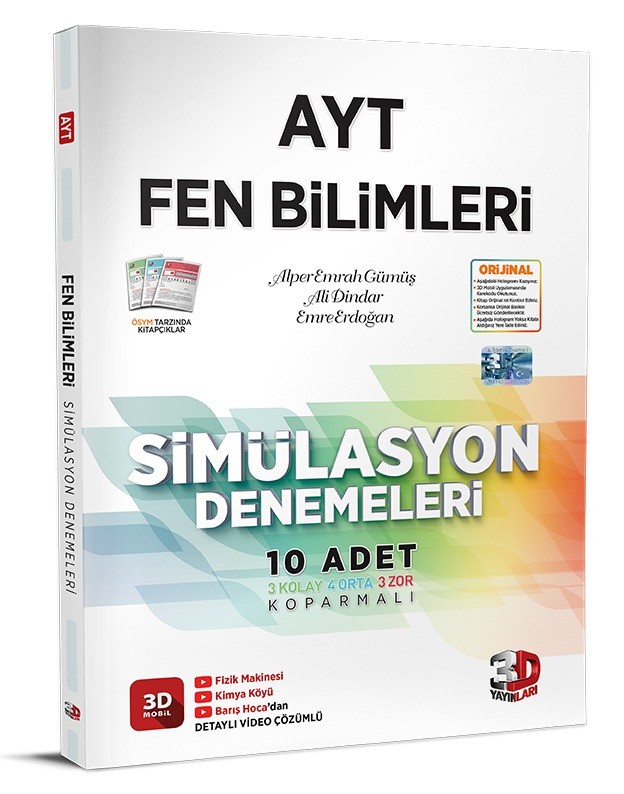 AYT 3D Simülasyon Fen Bilimleri Denemeleri