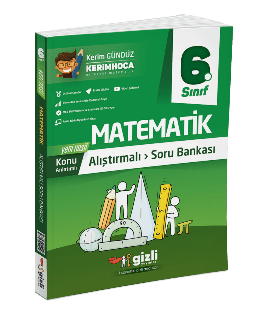 6. Sınıf Matematik Alıştırmalı Soru Bankası Gizli Yayınları