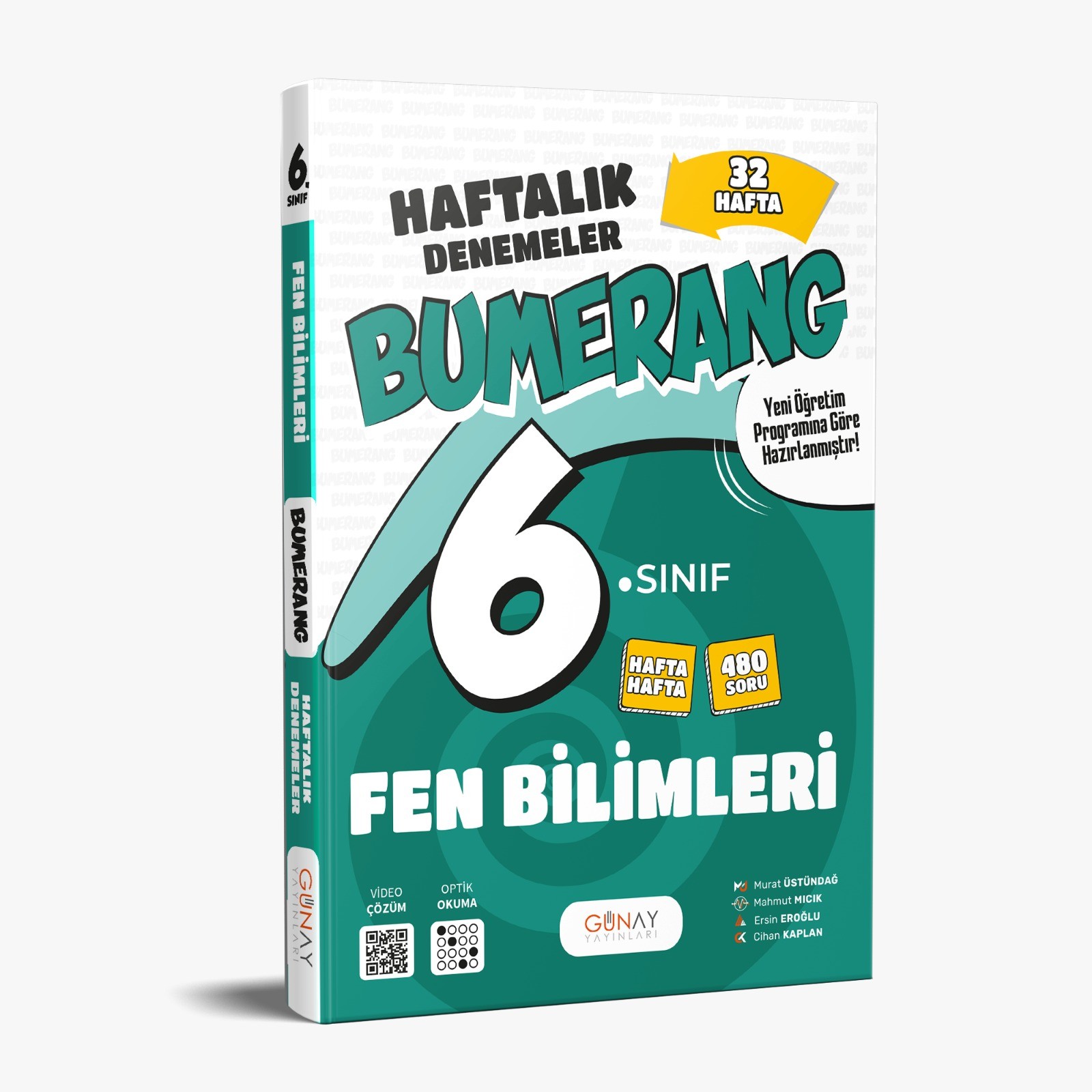 6. Sınıf Bumerang 32 Haftalık Fen Bilimleri Denemeleri Günay Yayınları