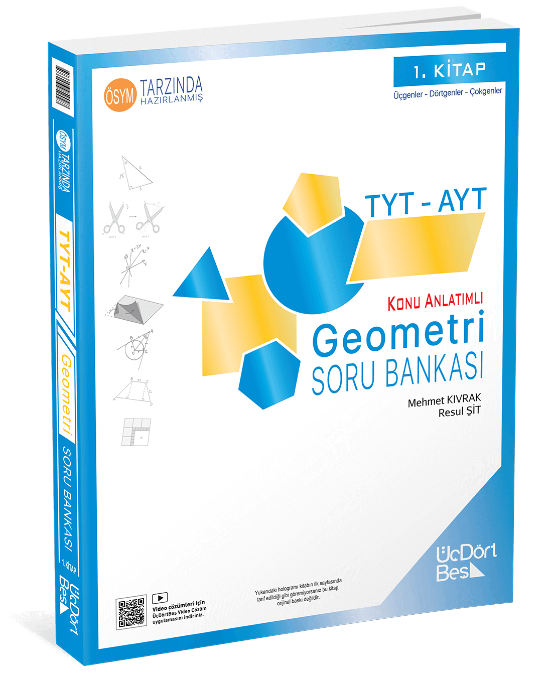 345 - TYT-AYT Geometri Soru Bankası Üç Dört Beş Yayınları