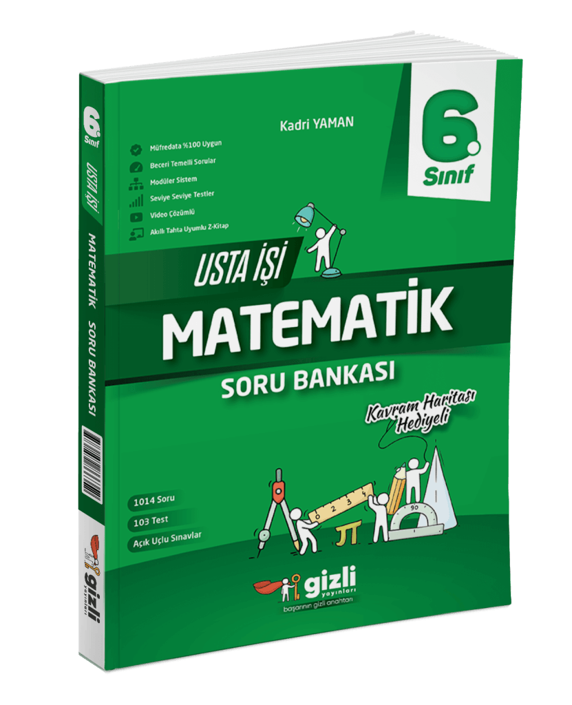 6. Sınıf Matematik Usta İşi Soru Bankası Gizli Yayınları