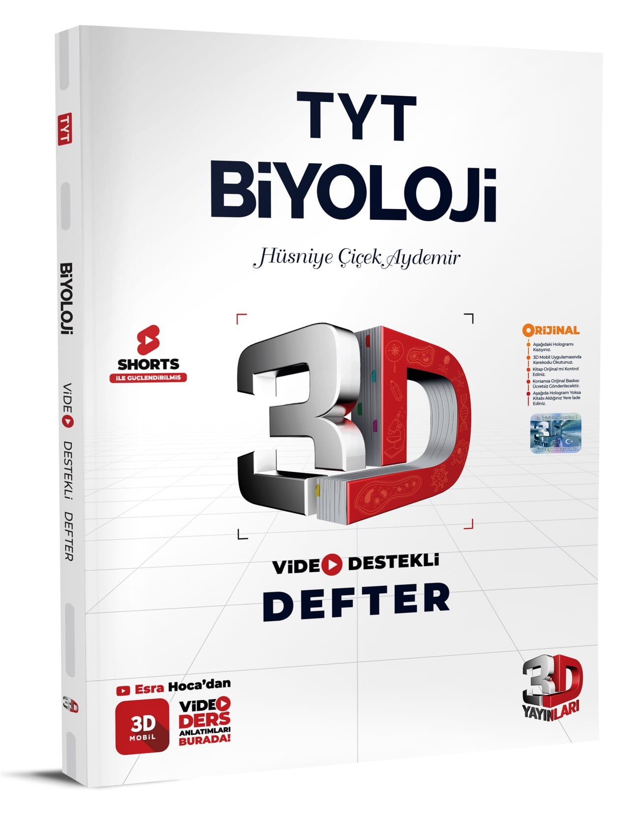 TYT 3D Biyoloji Video Destekli Defter