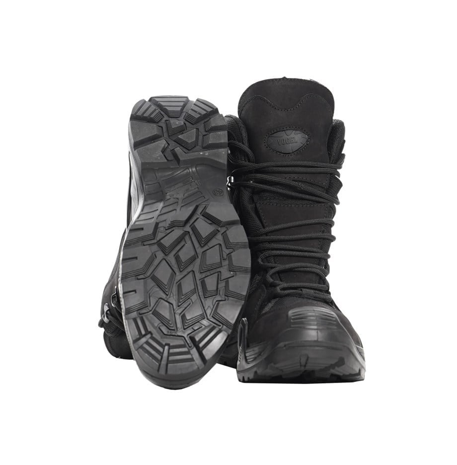 Vogel 1491 Siyah  Taktik Fermuarlı Outdoor Bot