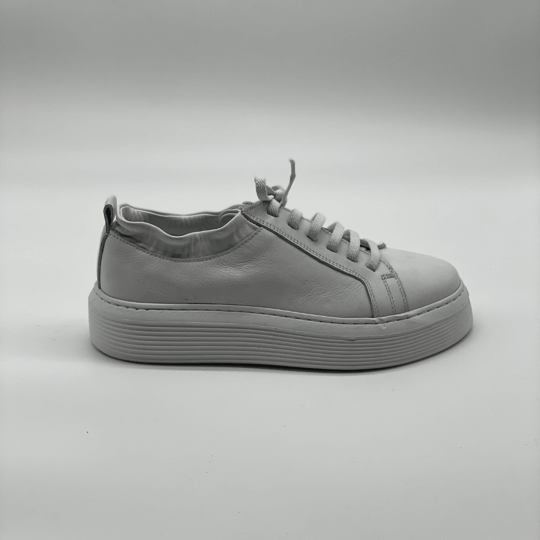 221163 Kadın Hakiki Deri Sneaker - Beyaz