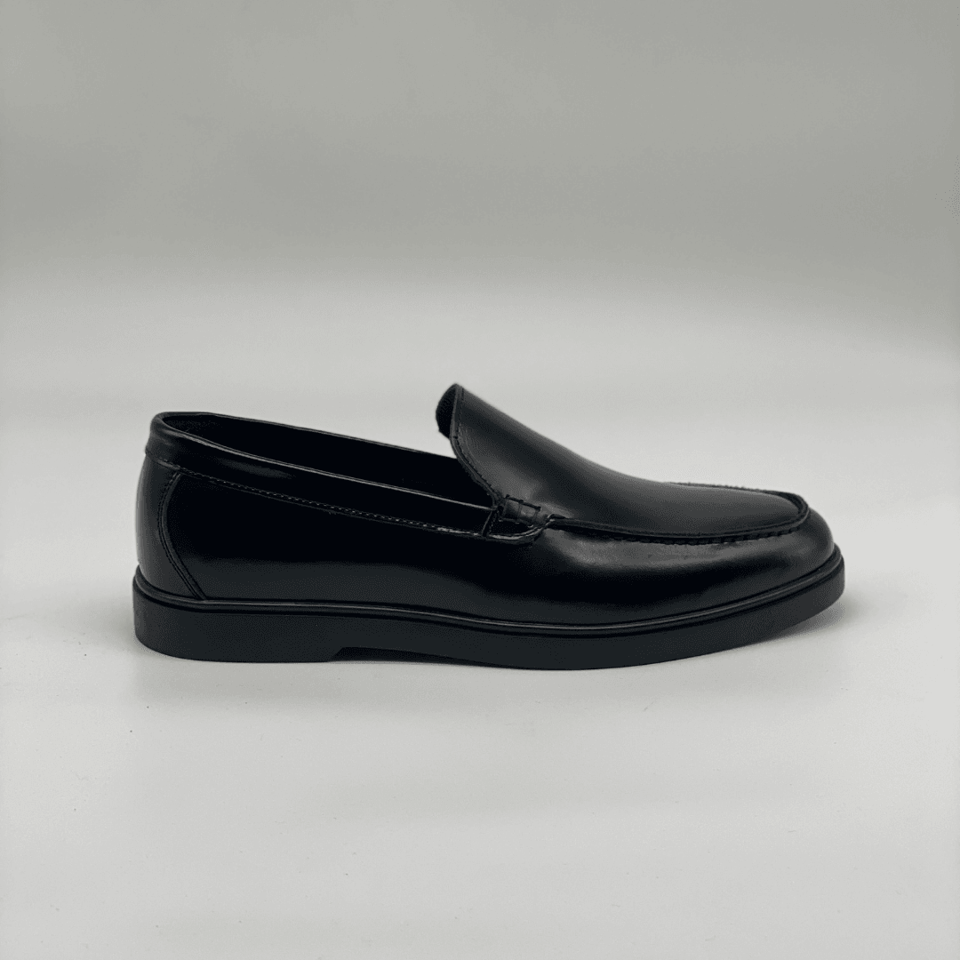 3134 Erkek Hakiki Deri Loafer - Siyah Açma