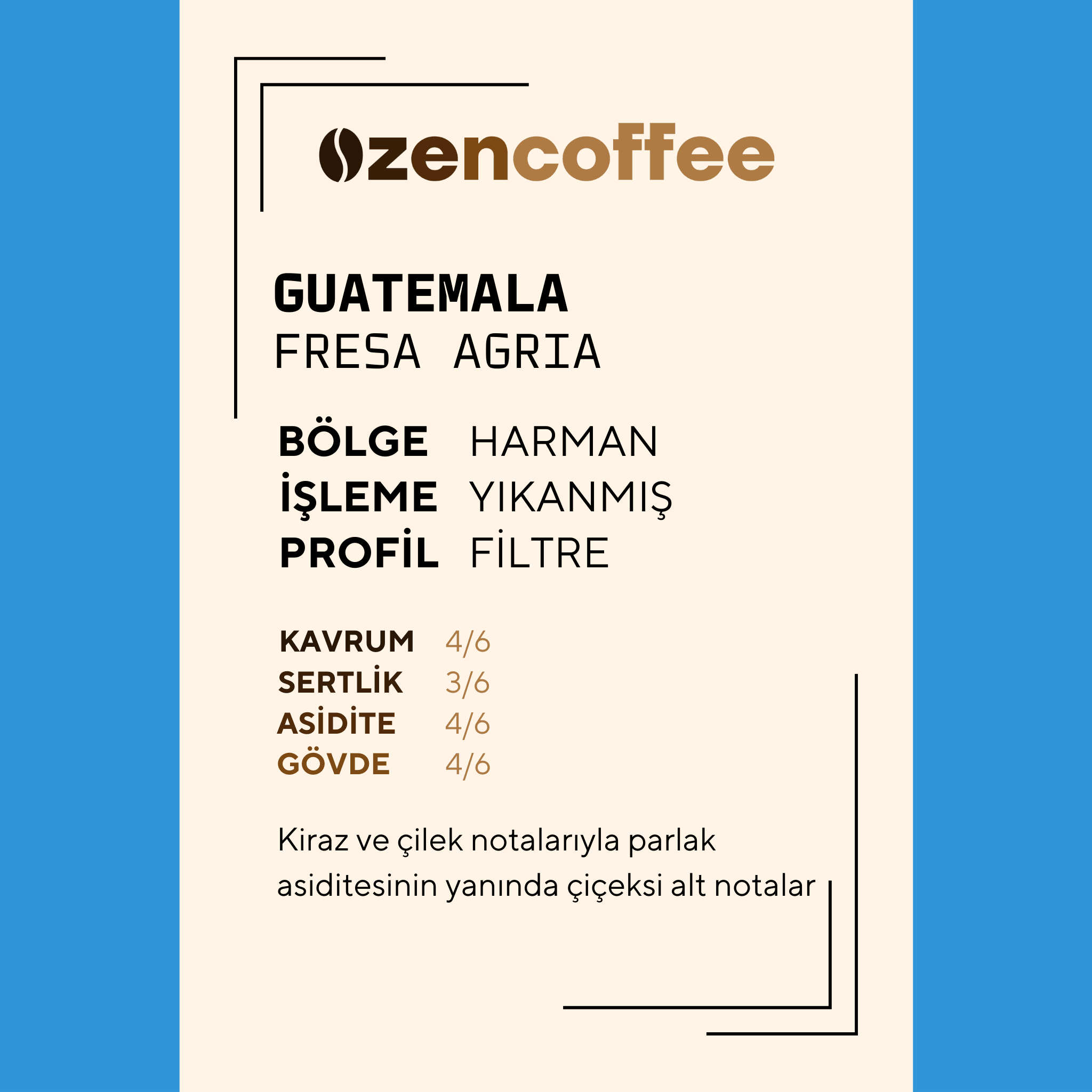 Guatemala Fresa Agria - Toptan (Çekirdek)