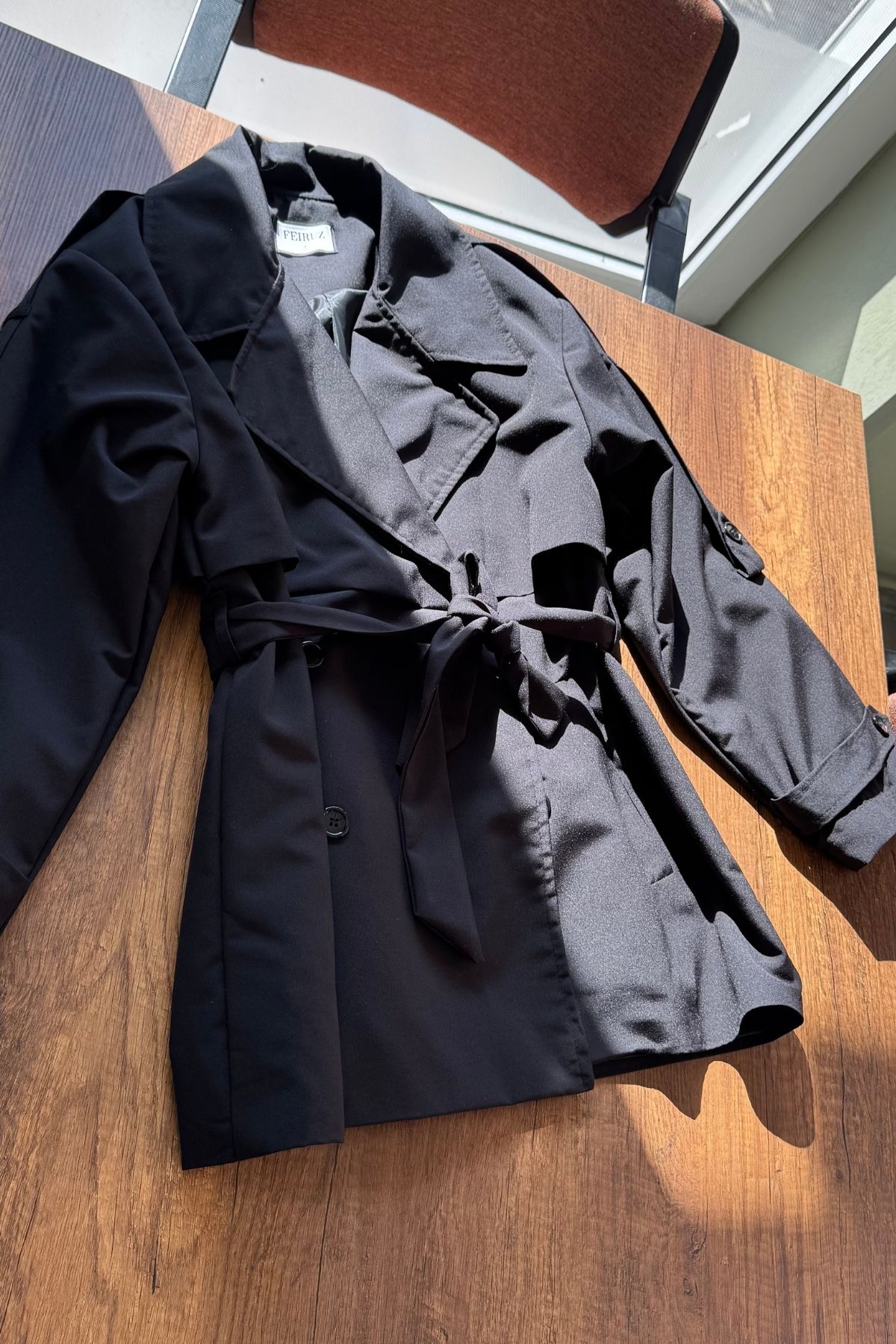 Ara Boy Premium Trençkot- Siyah