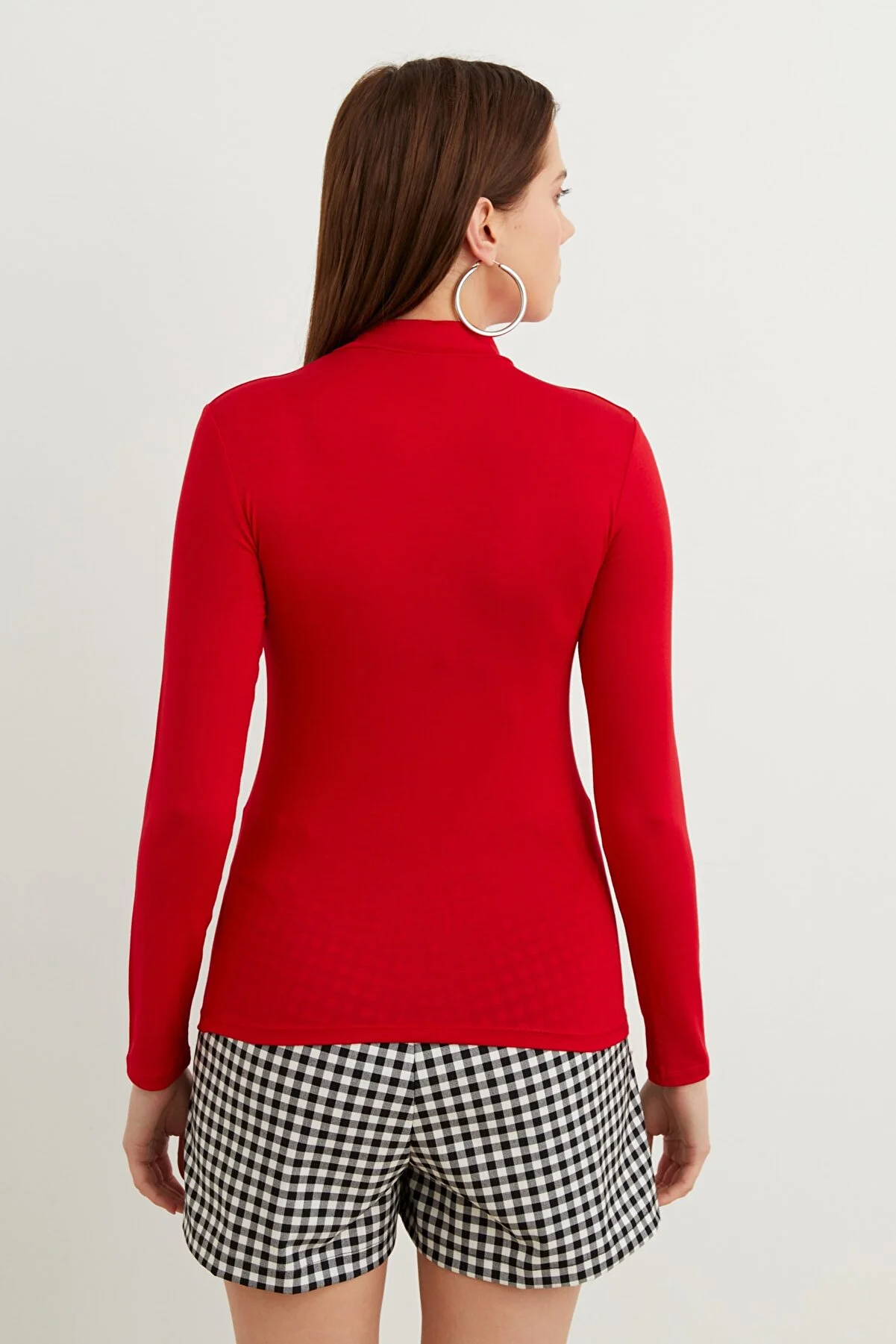 Kadın Kırmızı Basic Body