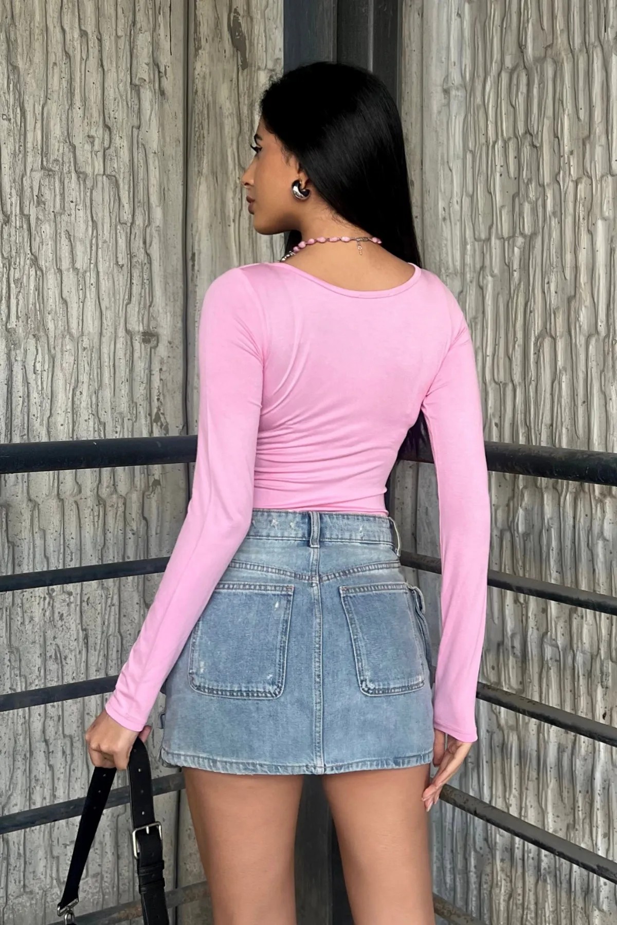 Pembe Prenses Yaka Bluz