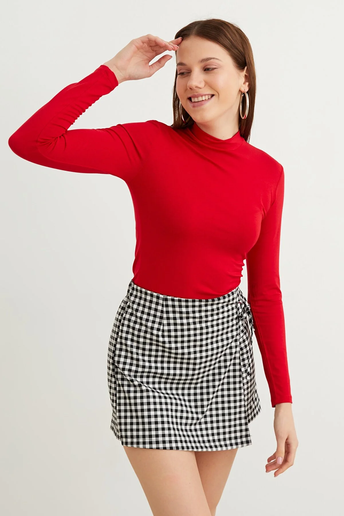 Kadın Kırmızı Basic Body