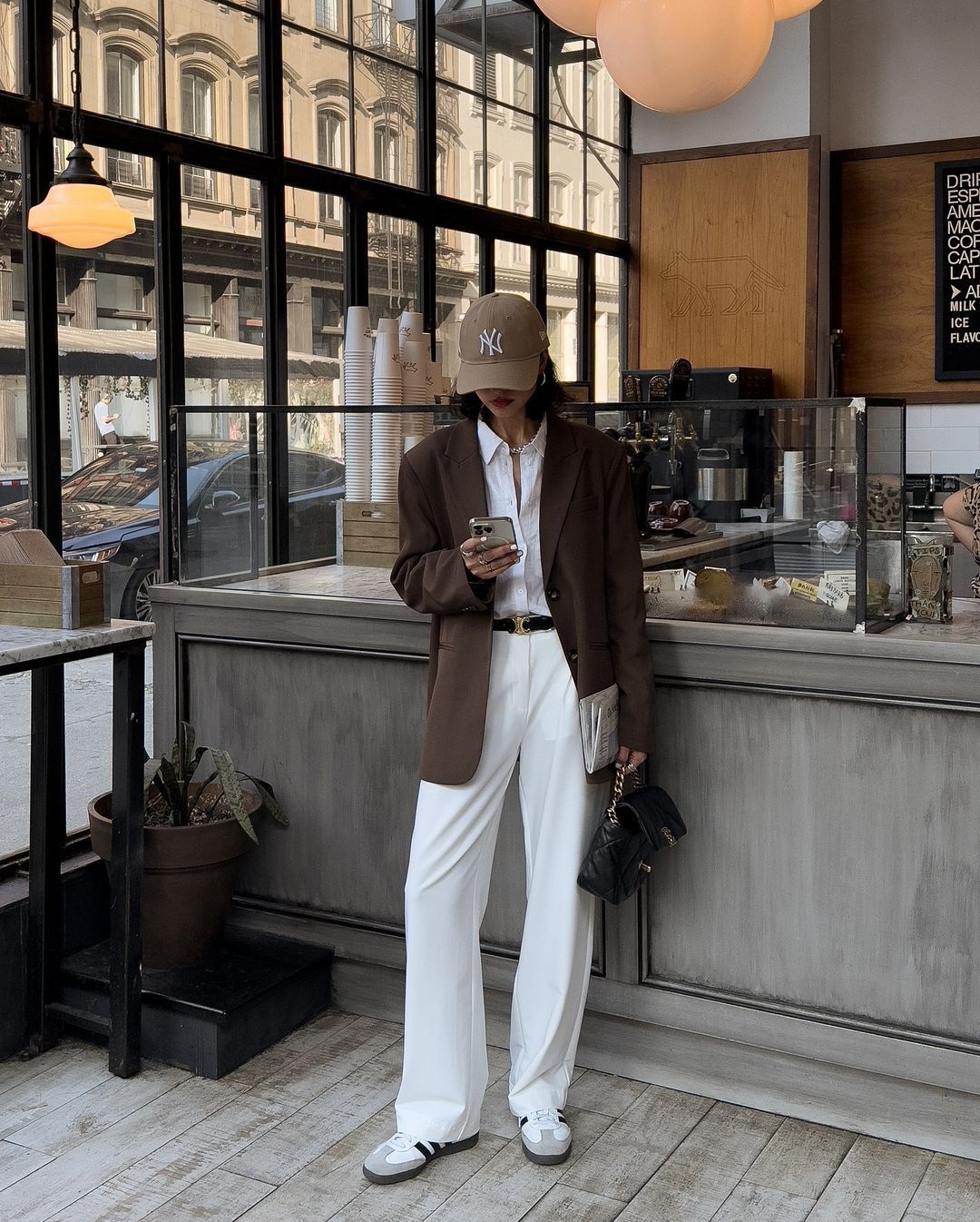 Astarlı Blazer Ceket- KAHVERENGİ