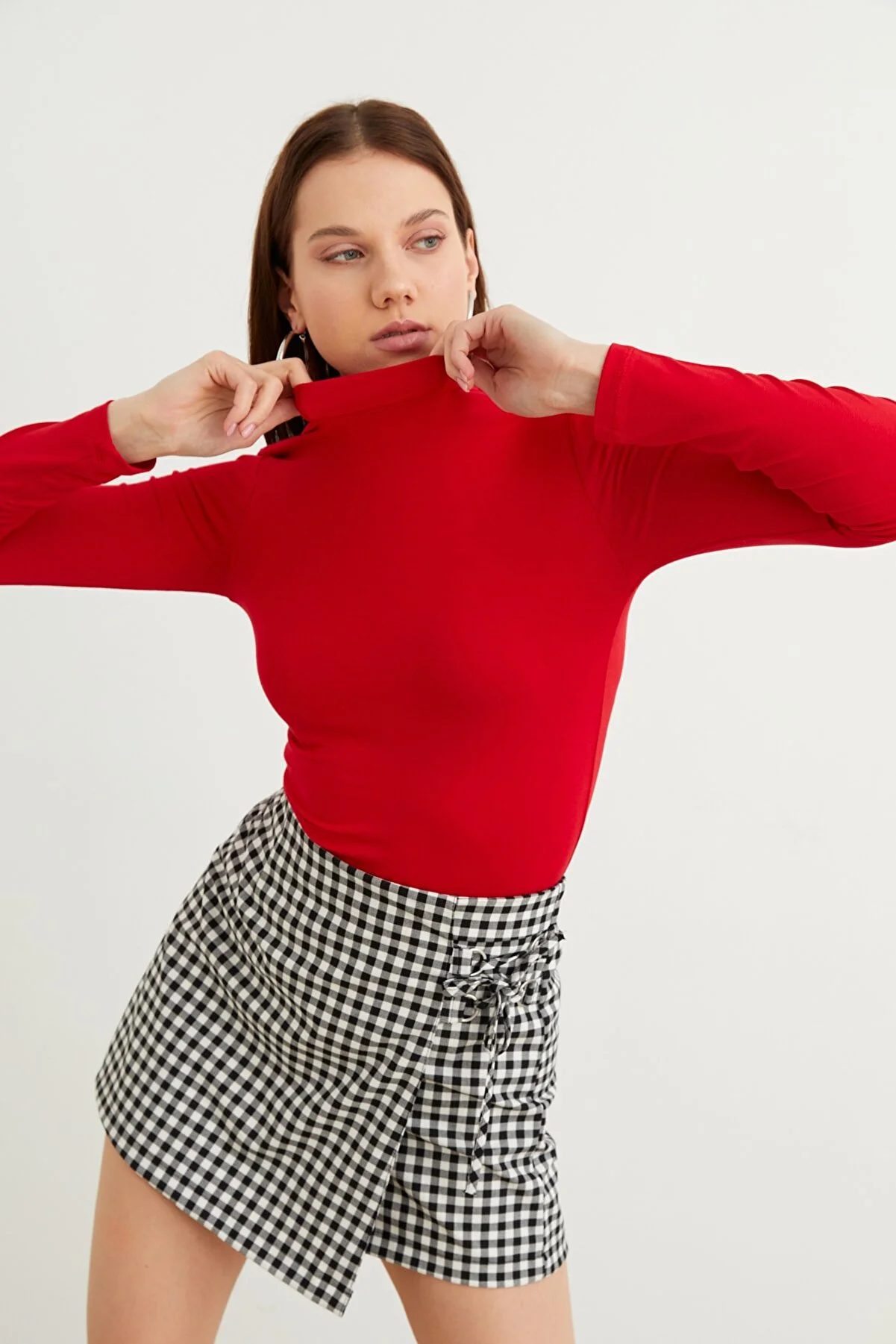 Kadın Kırmızı Basic Body