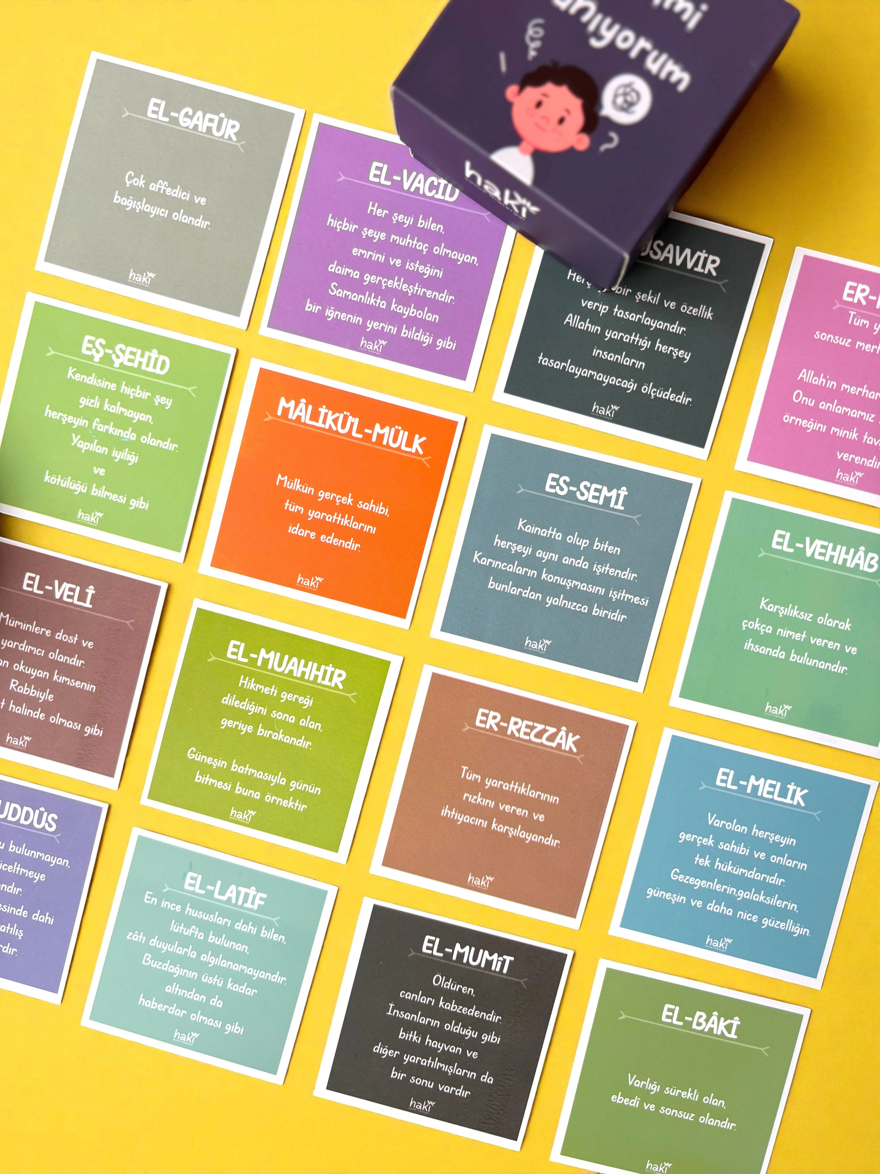 Rabbimi Tanıyorum-Resimli Esmaül Hüsna Kartları 