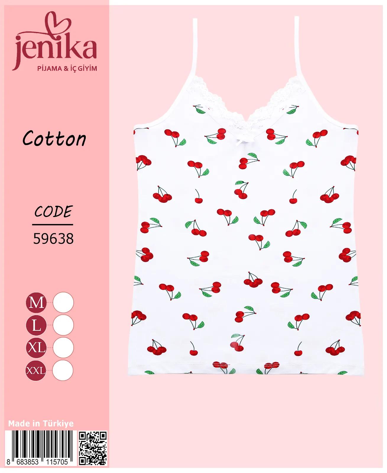Jenika Collection Kadın Pamuklu Desenli Atlet – Rahat, Şık ve Nefes Alabilen İç Giyim - Desen - 5