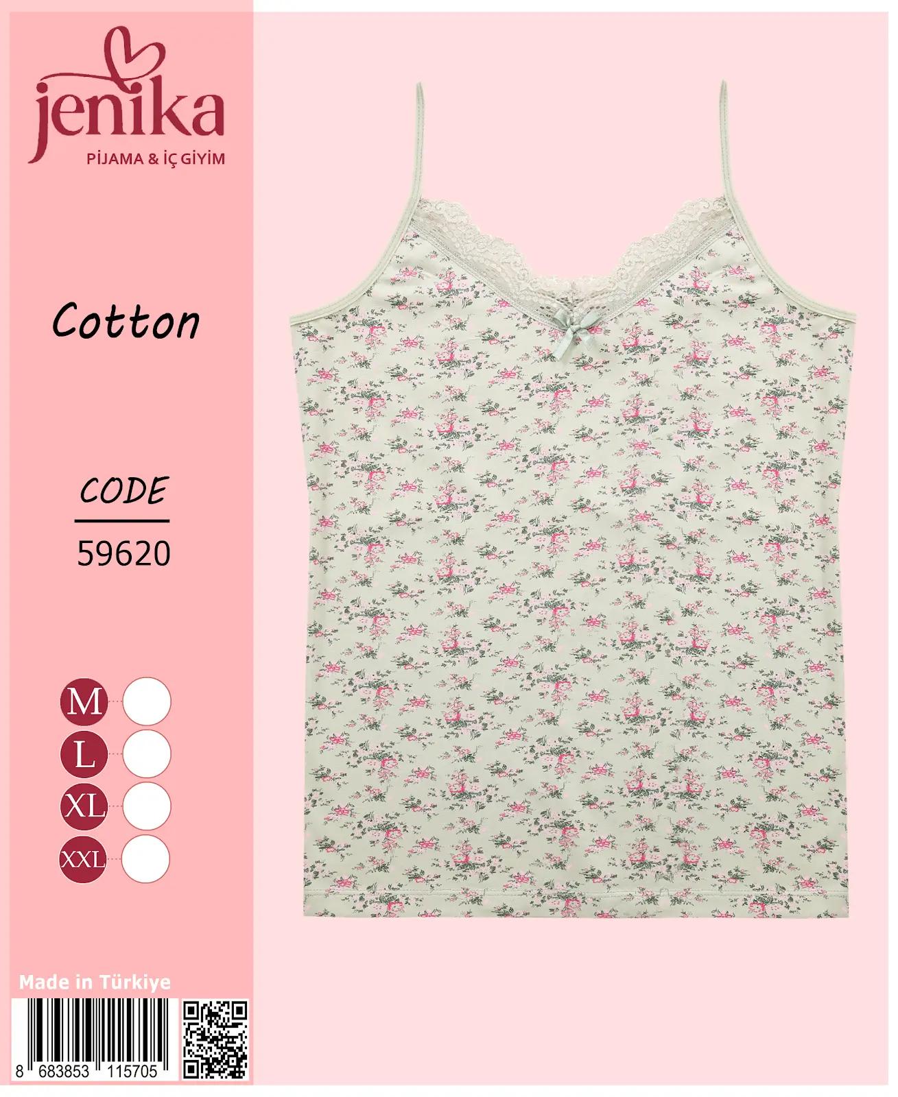 Jenika Collection Kadın Pamuklu Desenli Atlet – Rahat, Şık ve Nefes Alabilen İç Giyim - Desen - 8