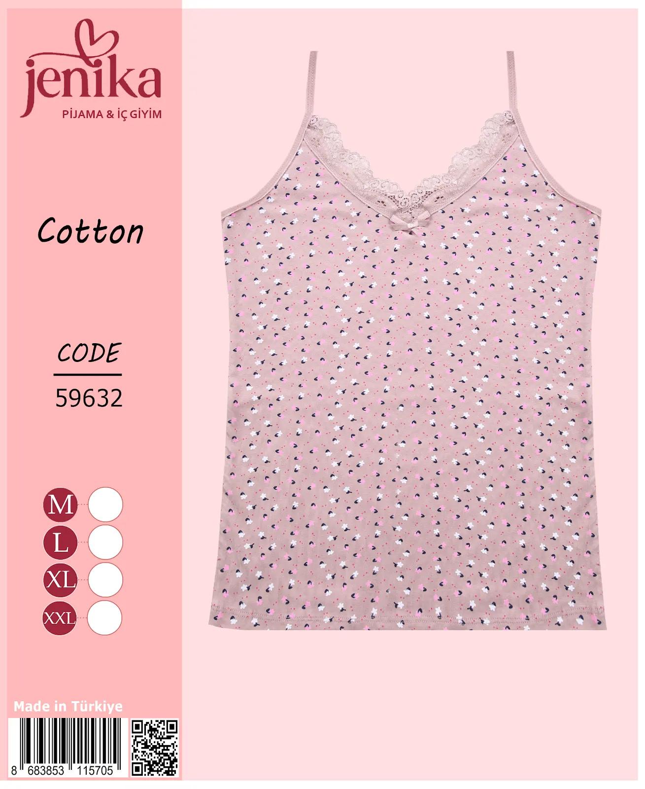 Jenika Collection Kadın Pamuklu Desenli Atlet – Rahat, Şık ve Nefes Alabilen İç Giyim - Desen - 20