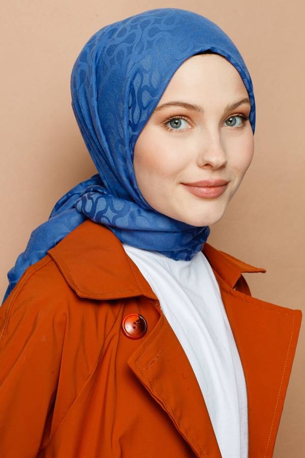 BLOOM DESEN ŞAL - İNDİGO