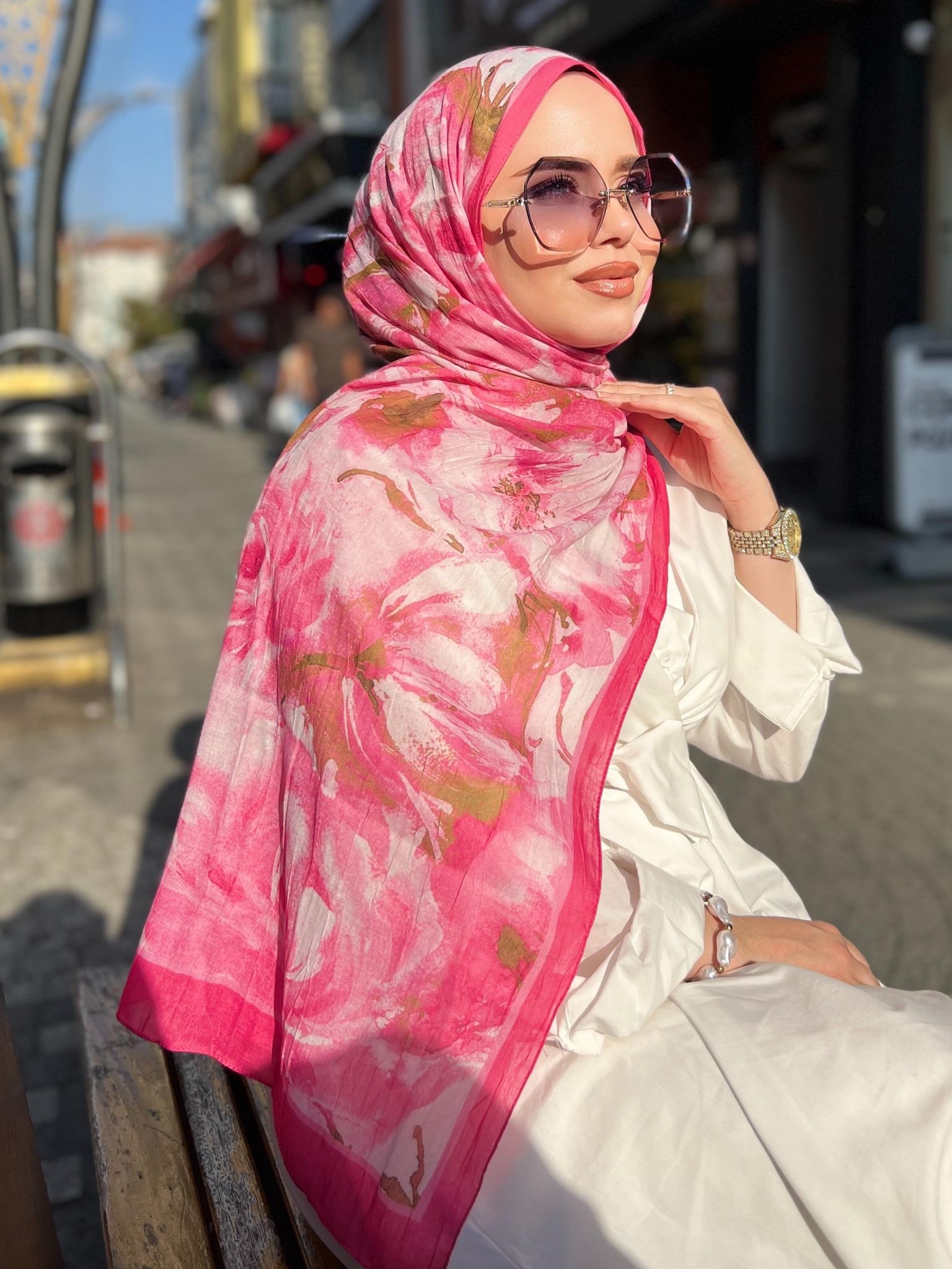 DESENLİ BAMBU ŞAL