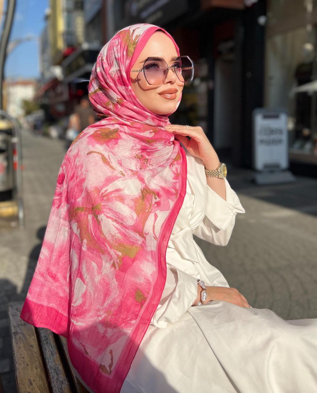 DESENLİ BAMBU ŞAL
