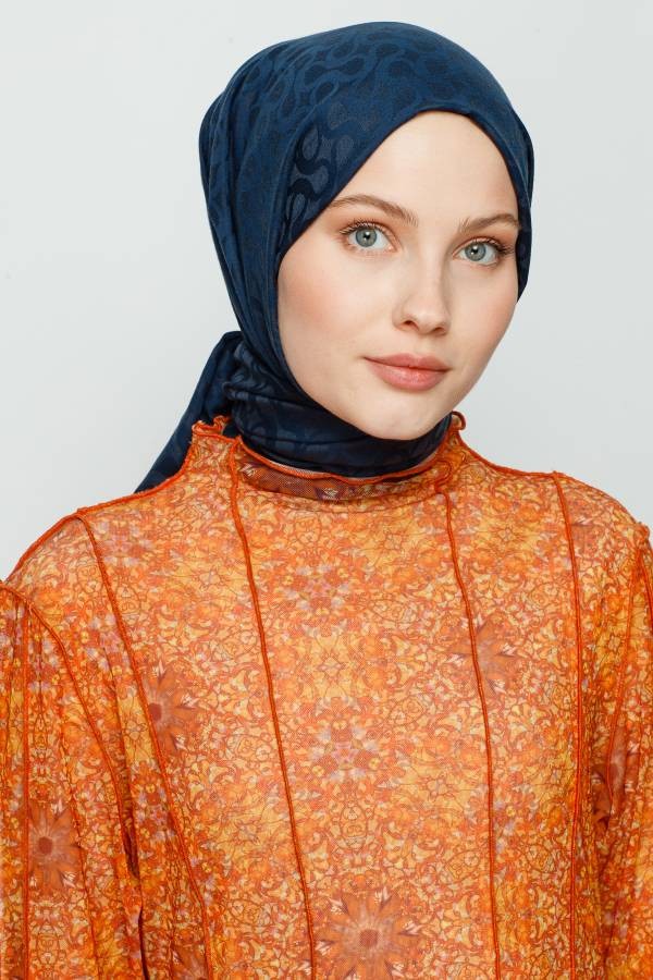BLOOM DESEN ŞAL - GECE MAVİSİ