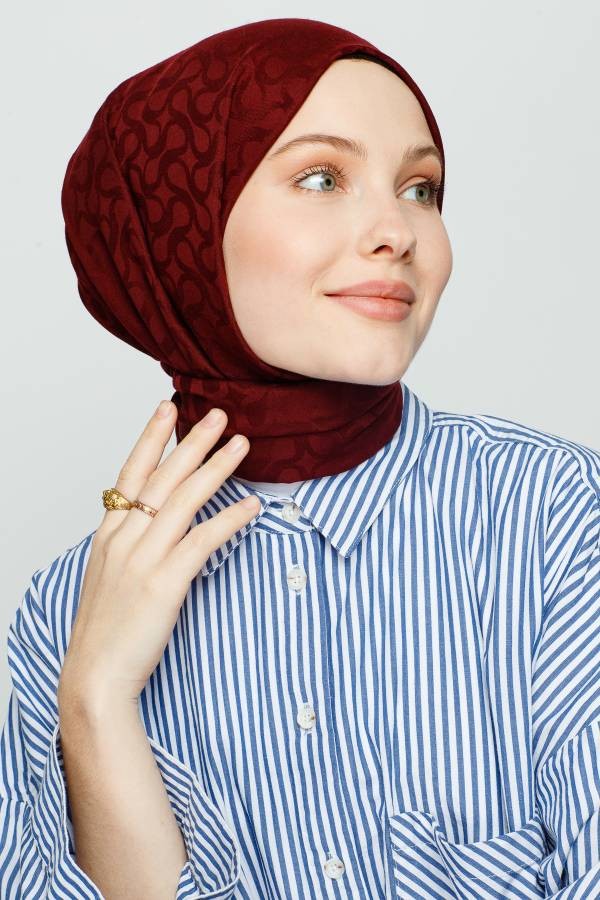 BLOOM DESEN ŞAL - KIZILCIK