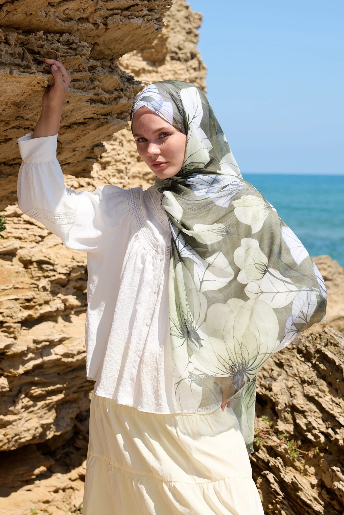 ALİCİA DESEN AYA ŞAL - YEŞİL ÇAY
