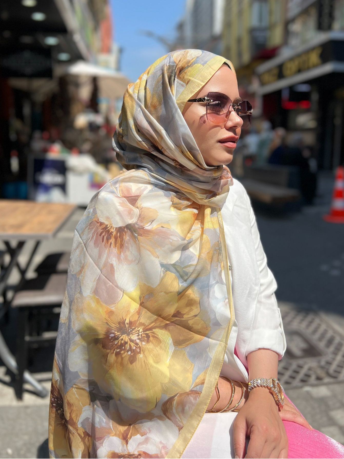 DESENLİ PAMUK VUAL ŞAL