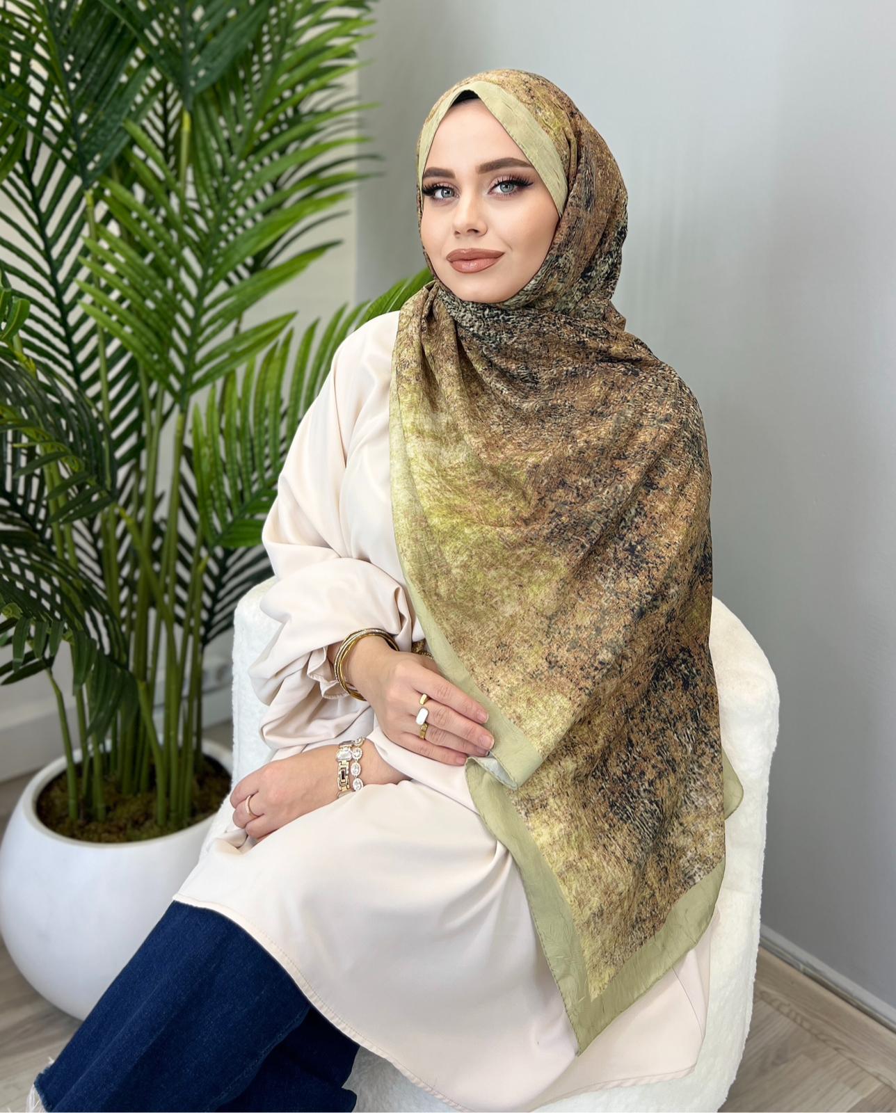 DESENLİ BAMBU ŞAL