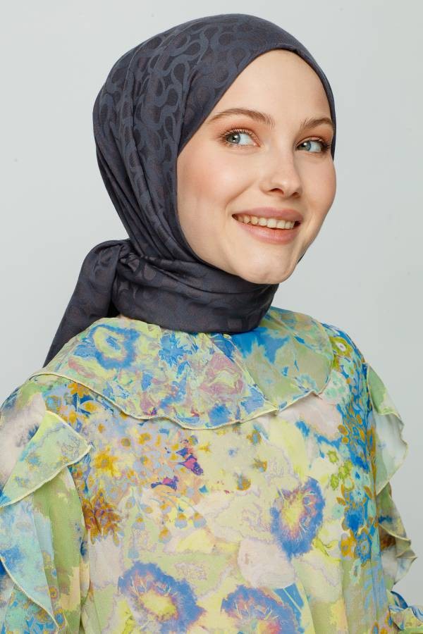 BLOOM DESEN ŞAL - ANTRASİT