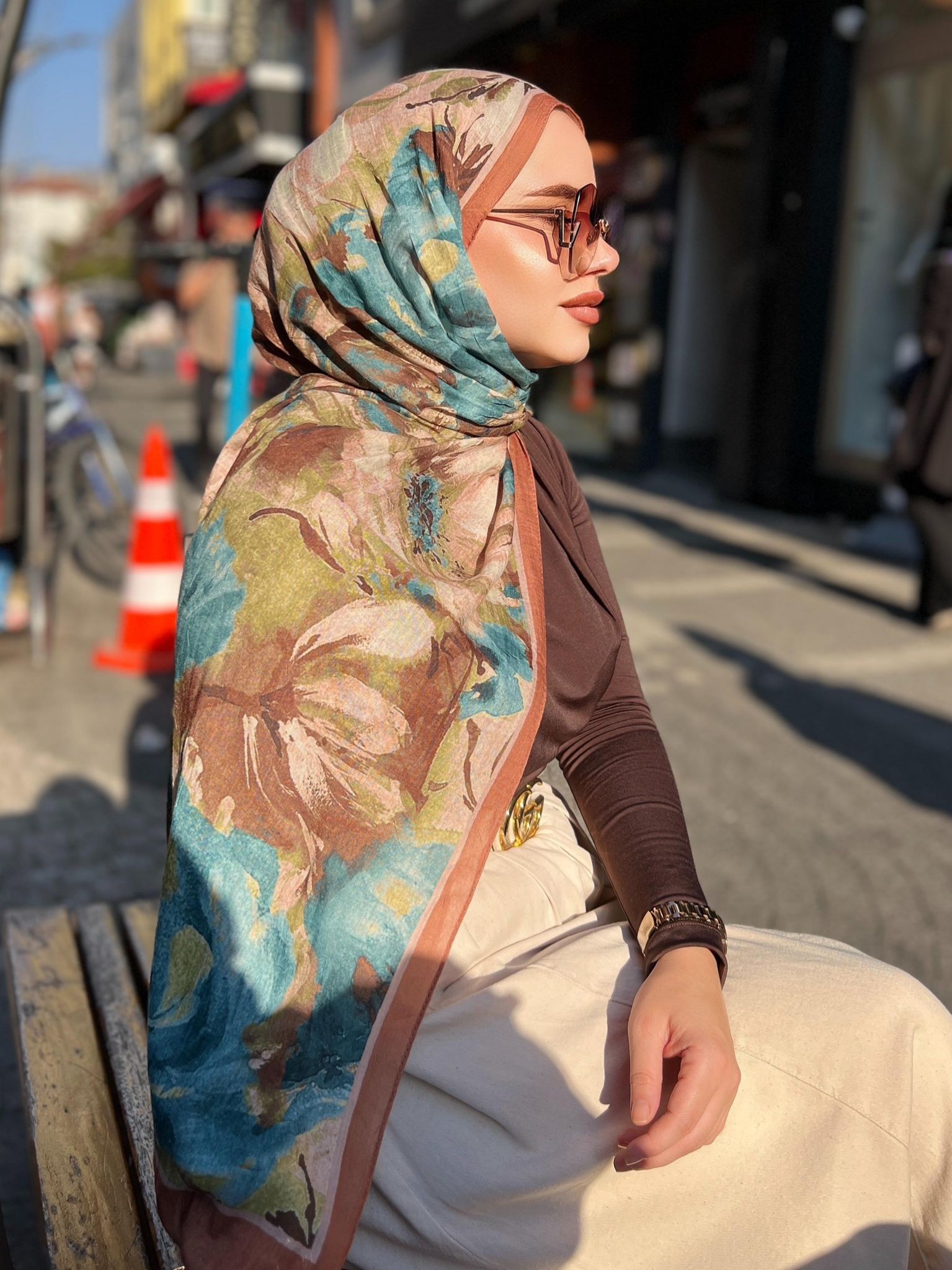 DESENLİ BAMBU ŞAL