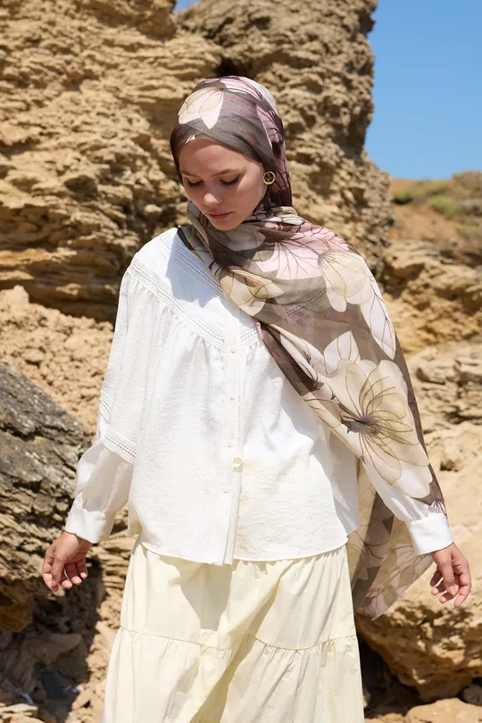 ALİCİA DESEN AYA ŞAL - BRONZ