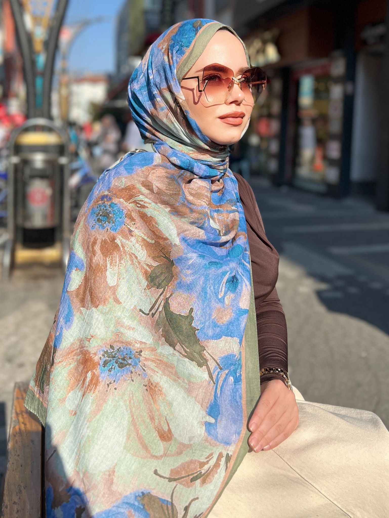 DESENLİ BAMBU ŞAL