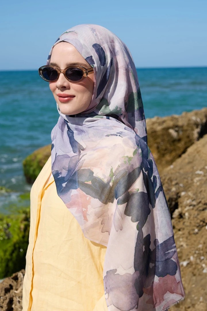 MİRELYA DESEN AYA ŞAL - LİLA