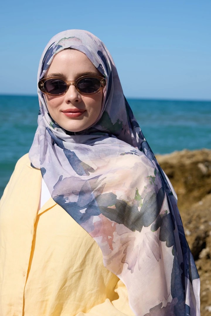 MİRELYA DESEN AYA ŞAL - LİLA