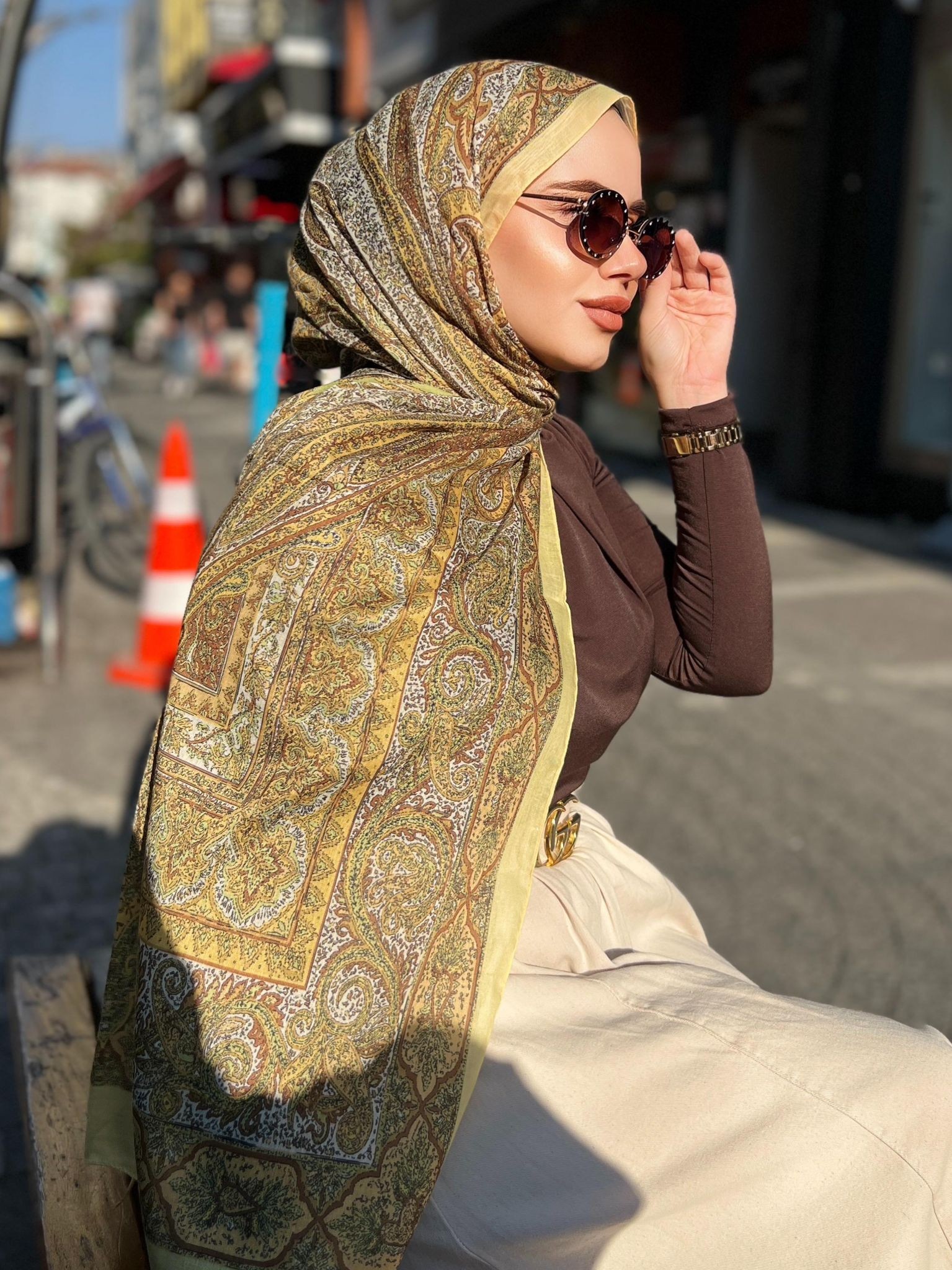 DESENLİ GLAMOUR ŞAL