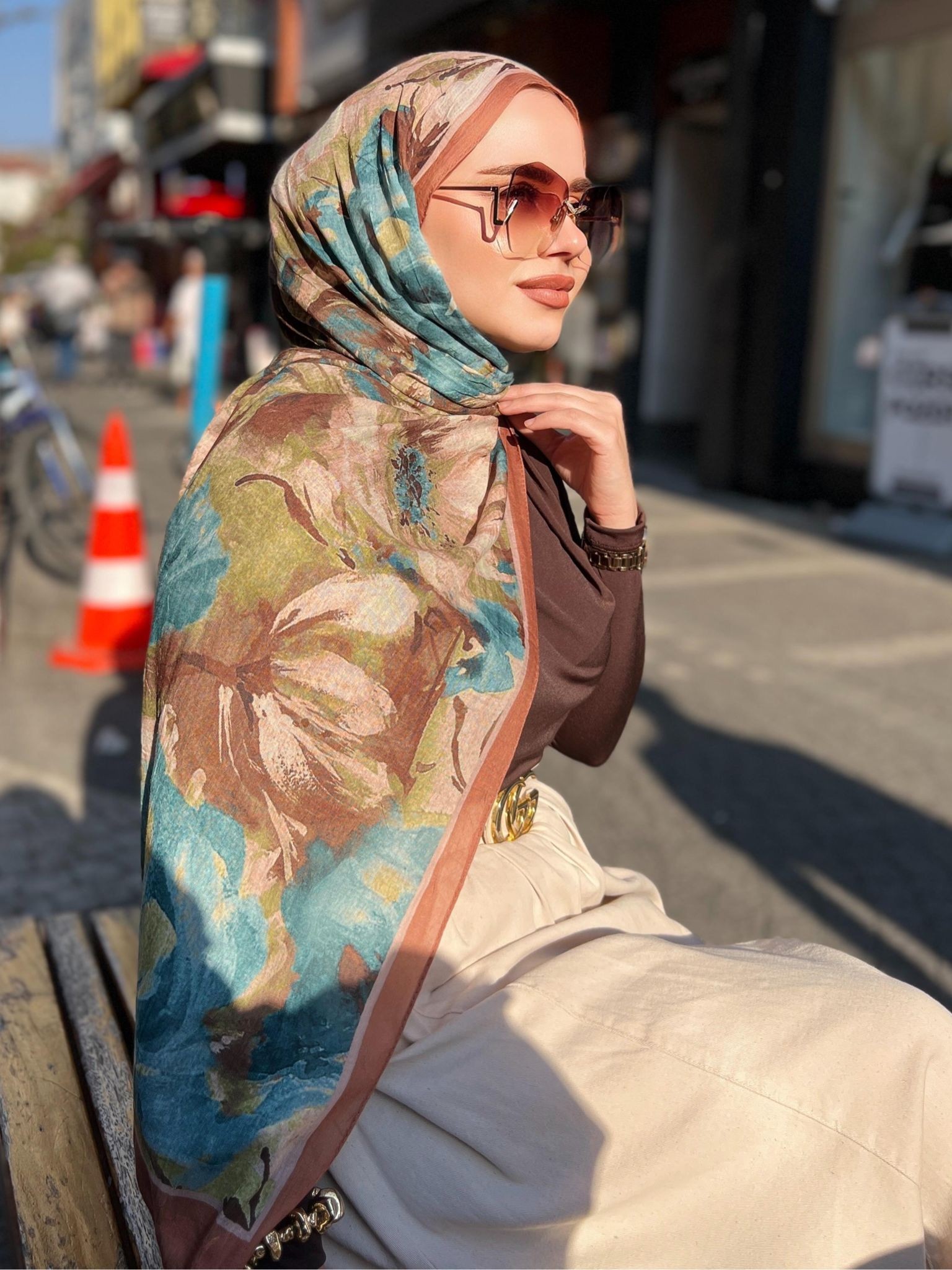 DESENLİ BAMBU ŞAL