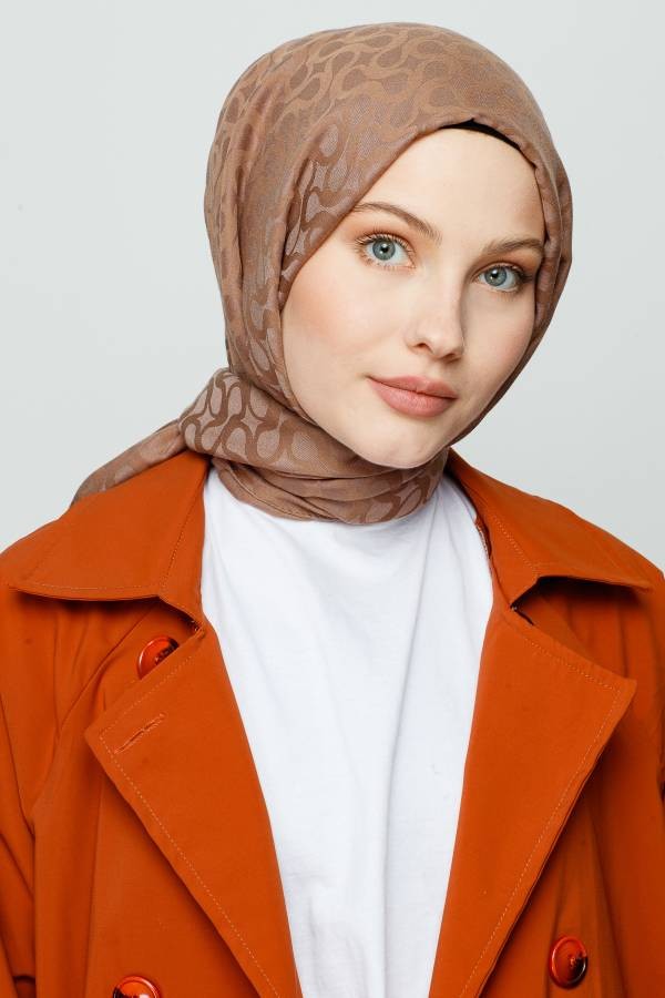 BLOOM DESEN ŞAL - MOCHA