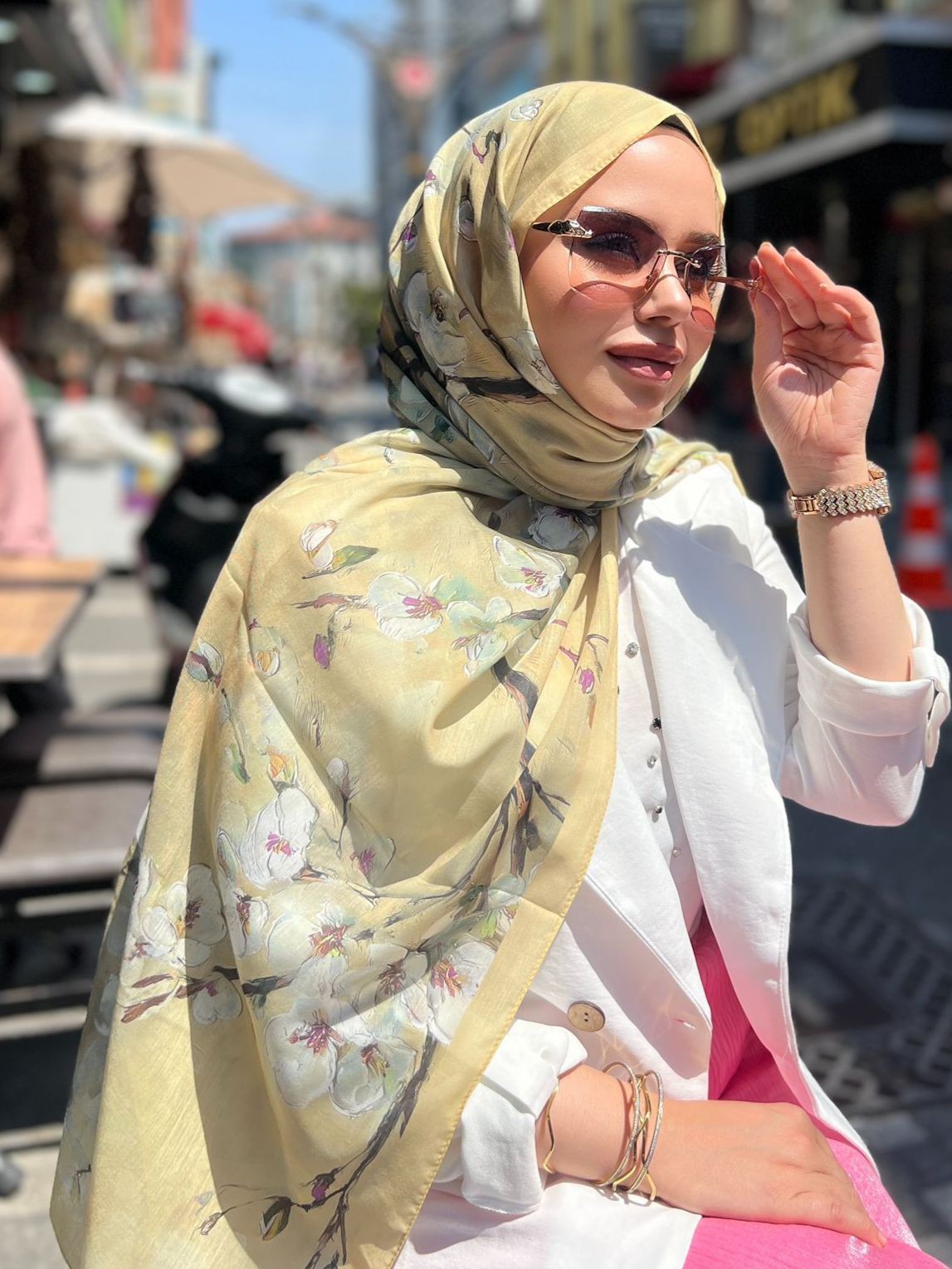 DESENLİ PAMUK VUAL ŞAL