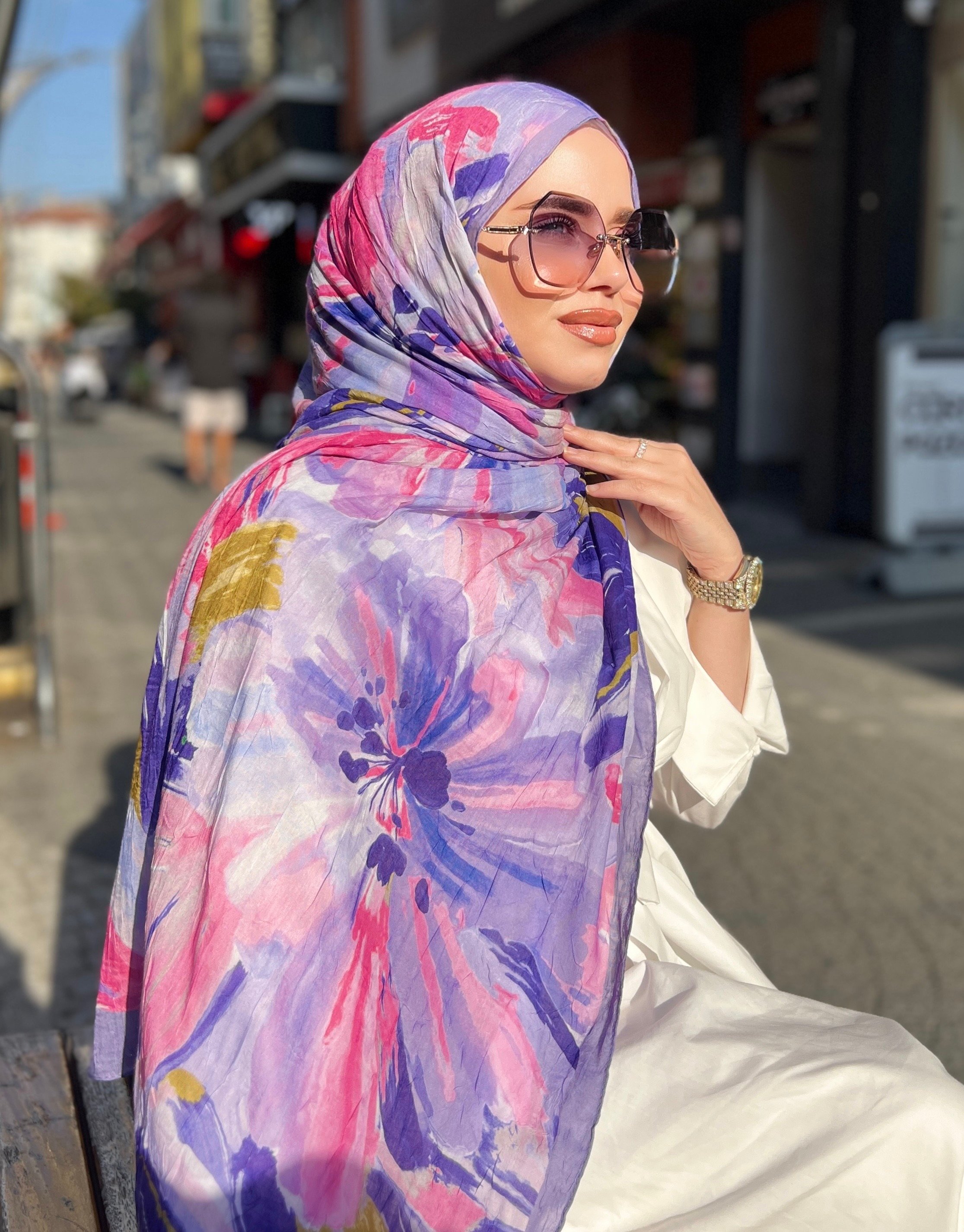 DESENLİ BAMBU ŞAL