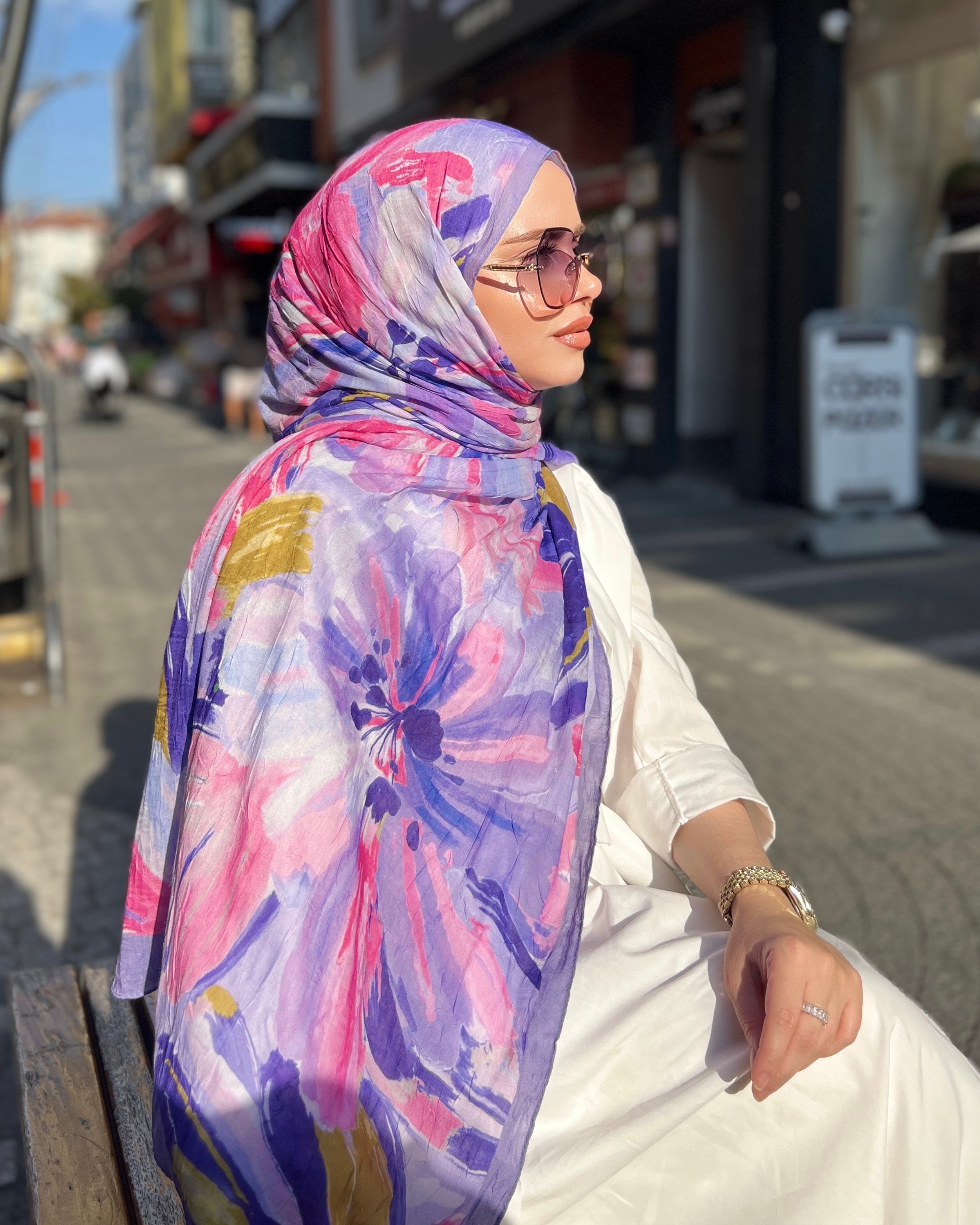 DESENLİ BAMBU ŞAL